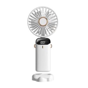 Portable Handheld Fan - White Gold